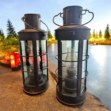 Vintage Metal Navigation Sea Lantern Kerosene Maritime Lantern