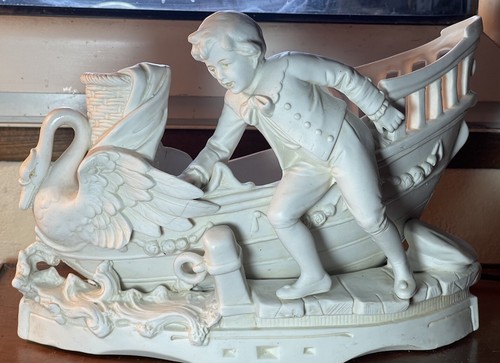 Statue porcelaine biscuit - statue,