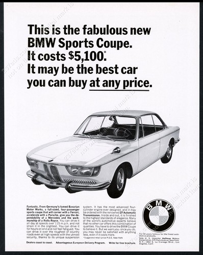 1967 bmw 2000cs sports coupe - 1967,
