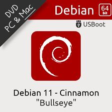 DISQUE DVD LINUX DEBIAN 11 BULLSEYE 64Bit BOOTABLE DISC INSTALLATION & LIVE