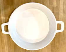 Grand plat rond à four, très