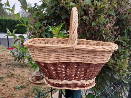Superbe panier osier - ,