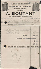 ANGOULEME (16) RADIATORS for AUTOMOBILES "A. BOUTANT" in 1936