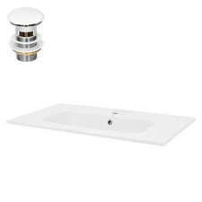 Lavabo en céramique blanc