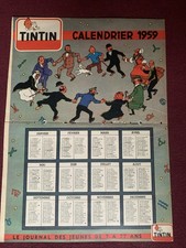 Tintin calendrier 1957 offert