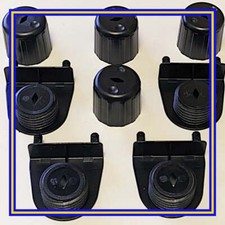 4x 141413 - 4x 141414 - Entretoises murales noir pour IKEA BESTA