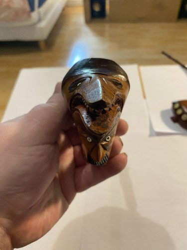 Pipe art populaire zoomorphe