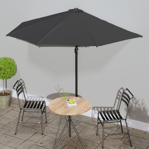 Garden parasol with aluminum - with,