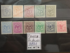belgique 1951 cob 849 à 859 neuf sans charnière