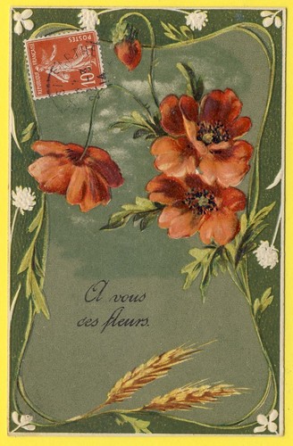 Cpa fantaisie gaufrée - cpa,