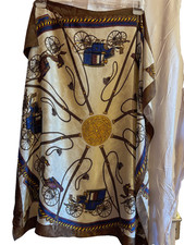 NICOLE DE BEAUVOIR  foulard en soie vintage