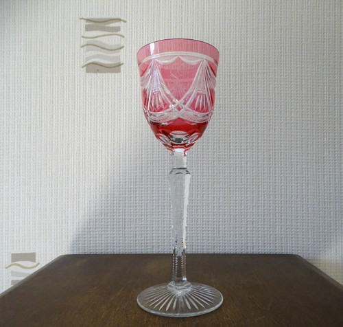 Verre vin rhin cristal - verre,