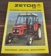 Zetor 5211 Tractor Specification Brochure Prospekt
