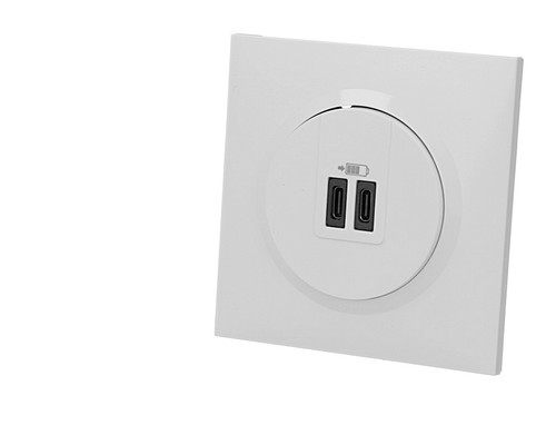 Prise double usb type - usb, c