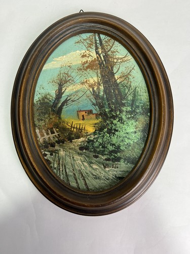 Peinture huile vintage - à, l’huile