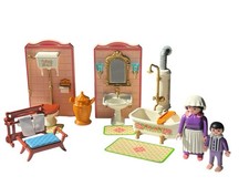 Playmobil Victorian Mansion Dollhouse Bathroom 5324 Excellent Used Condition