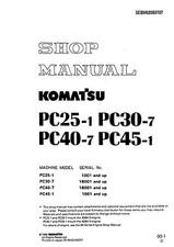 Komatsu PC25 PC30 PC40 PC45 Excavator Service Repair Shop Manual FREE SHIPPING