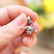 Sterling silver 925 Hello Kity Cinnamaroll Swing  Charm