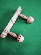 Adorable Ancien Porte Manteau Mural En bois 2 patères Longueur 22cm Vintage 