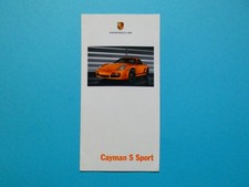 Brochure / Flyer / Catalogue / Brochure - Porsche Cayman - S Sport (987c) - 08/08