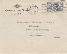 France: 1935: Consulate Suisse in Lille to Bern
