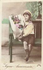 CP BIRTHDAY CHILD HAT FLOWERS