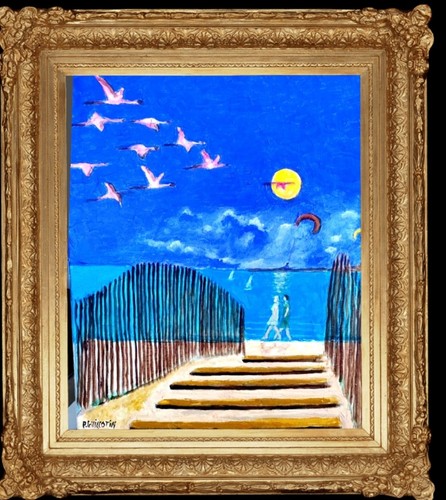 Tableau peinture huile sur - tableau,