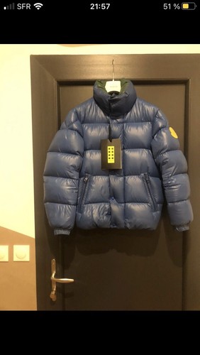 Doudoune moncler dervo bleu - moncler,