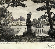 Fontainebleau le Chateau vu de