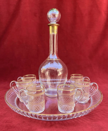 Baccarat gold set shot cordial - baccarat,