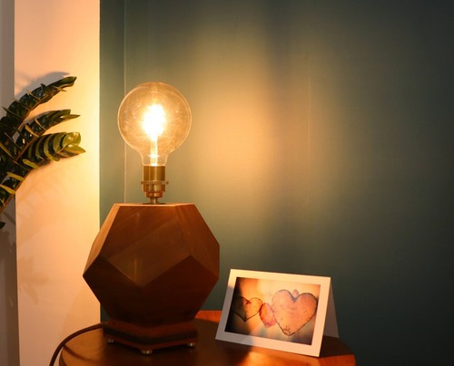 Lampe table dodécaèdre en - de,