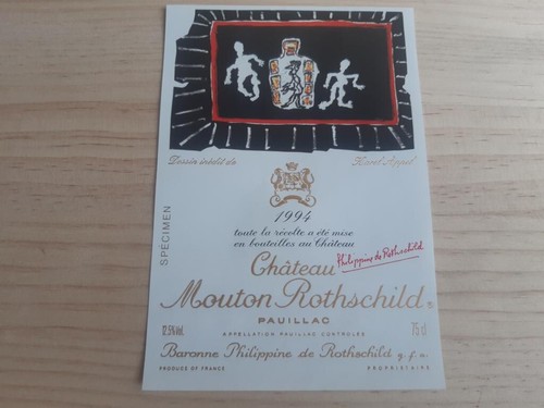 étiquette vin chateau mouton - chateau,