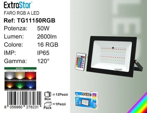 Extrastar projecteur led rgb - projecteur,