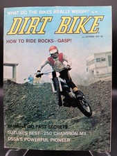 DIRT BIKE OCT 72 Suz TM250J Ossa 250 Pioneer Memphis Ranch MX Rick Sieman RIP