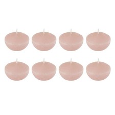Lot de 8 Bougies Chauffe-Plat "Flottante" 6cm Rose