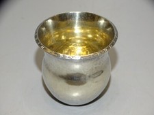 -PETITE TIMBALE ARGENT MASSIF FABRIQUEE AVEC UNE PIECE EN ARGENT