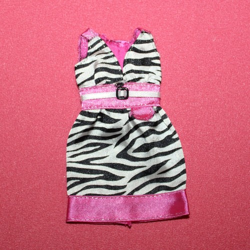 Robe zébrée pour barbie - robe,