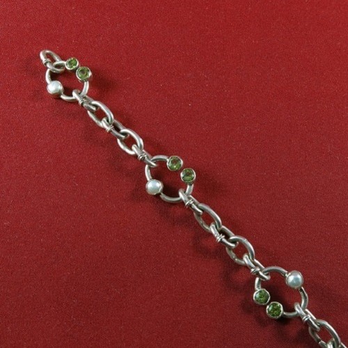 Bracelet argent 925 serti - 925,