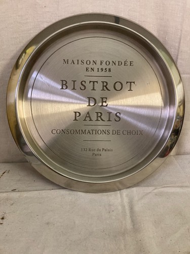 Plateau inox bistrot - inox, "bistrot