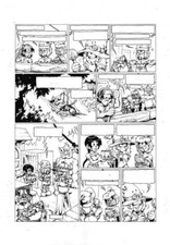 Planche BD originale - Le
