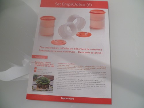 Tupperware neuve fiche - fiche, set