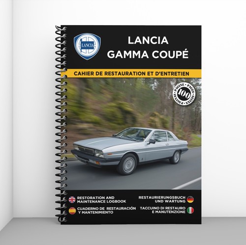 Lancia gamma coupé cahier - lancia, :