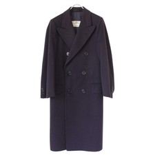 Aquascutum Pure Cashmere 100% Double Breasted Navy Chester Coat M F/S