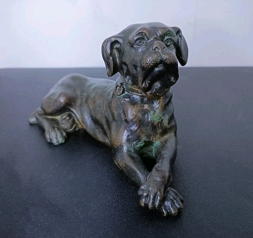Ancien statuette bronze - ancien, en
