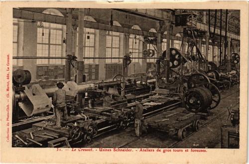 Old postcard creusot - postcard,