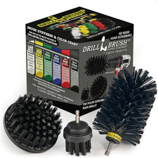 Grill Cleaning Brush Drill Attachment Set - BBQ Brush Cleaning Attachments for P