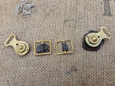 WWI ORIGINAL GERMAN PICKELHAUBE CHINSTRAP BUCKLES ALUMINIUM BRONZE SET RELIC