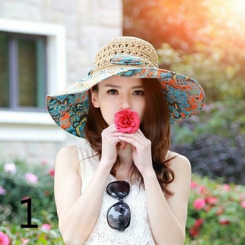 Femme chapeau paille floral - femme,