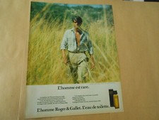 1983 L'Homme Est Rare Roger & Gallet Eau de Toilette Advertising