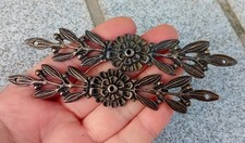 2 Antique EMPIRE Style Decorations White Metal Furniture N86C